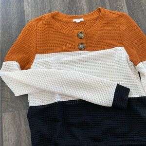 3/$20 | Ardene - Waffle Sweater with Button Details